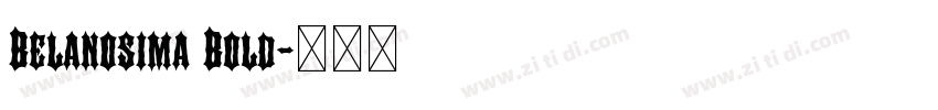 Belanosima Bold字体转换